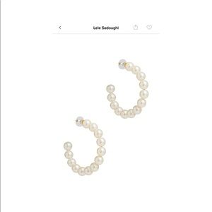 Stardust Pearl Hoop Earrings